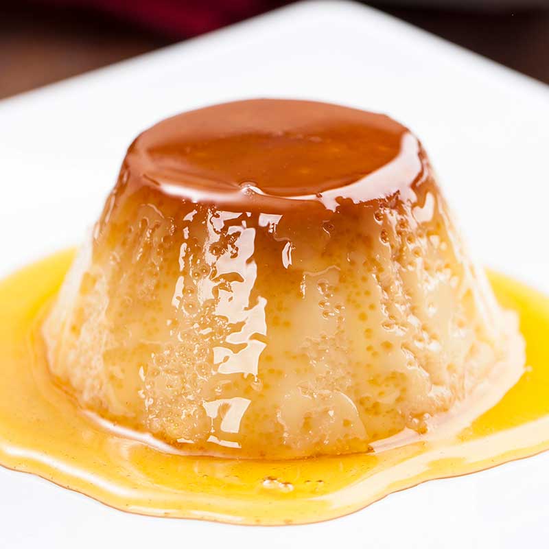 Chipolato pudding made with camel milk and camel milk liqueur Oasis Milk