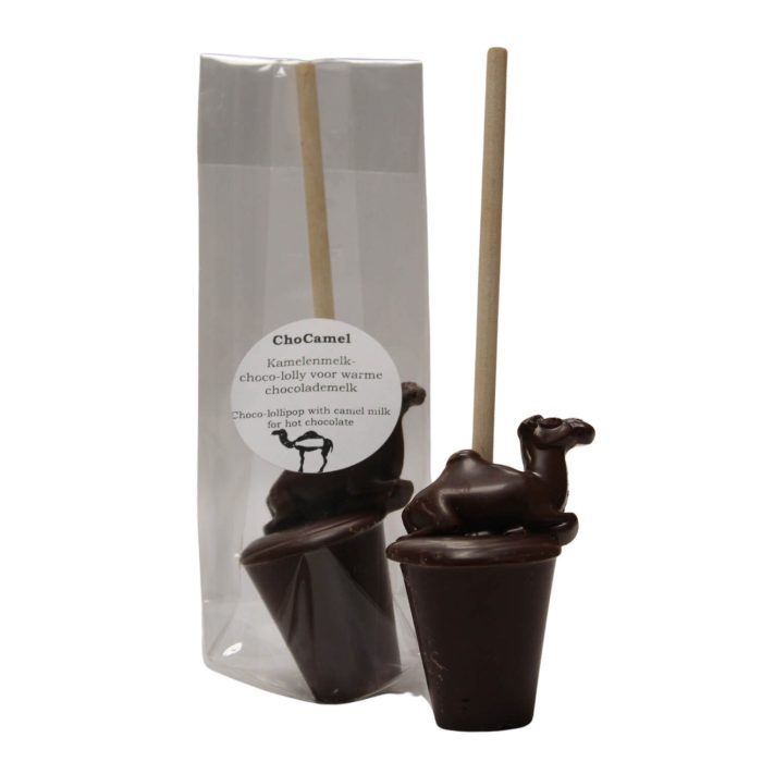 ChoCamel Sucette au chocolat au lait de chamelle Oasis Milk