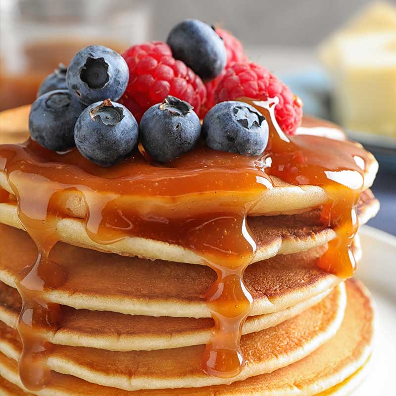 Pancakes made with camel milk Oasis Milk